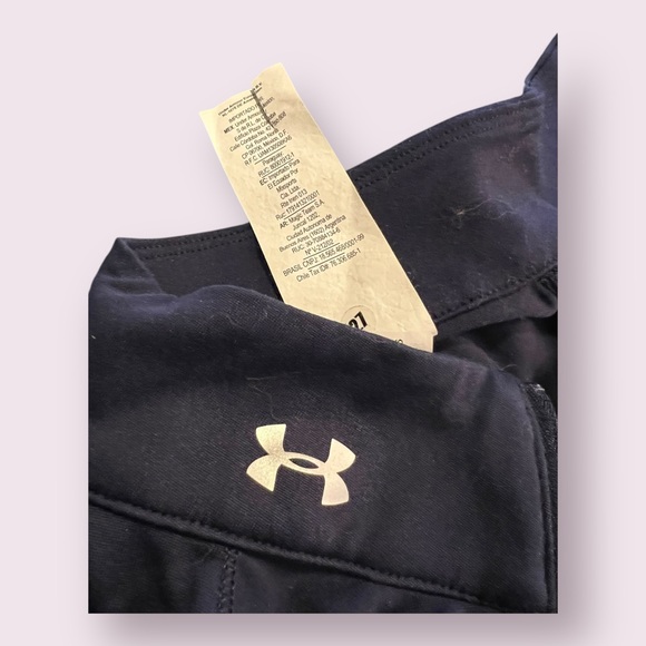 Under Armour Quarter Zip Heat Gear Pro-Fabric Men’s Long Sleeve Size XL Navy - Picture 4 of 7